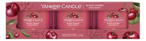 Yankee Candle - Sada votivních svíček plněných ve skle Black Cherry