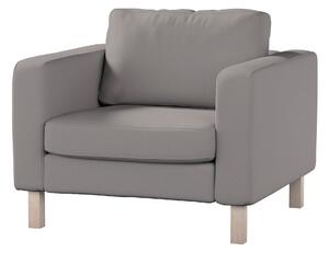 Potah na křeslo IKEA Karlstad, krátký barva béžová látka pletený vzor