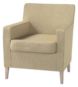 Potah na křeslo IKEA Karlstad barva zelená látka pletený vzor