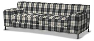 Potah na pohovku IKEA Kramfors 3-místná barva černá látka pletený vzor, vzorované