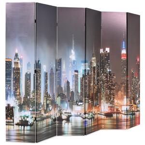 Skládací paraván 228 x 170 cm New York by Night