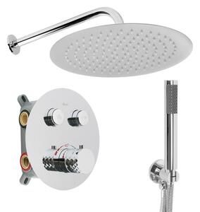 Rea Lungo Diamond, podomítková sprchová souprava s termostatickou baterií + BOX, REA-P6967
