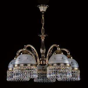 Svítidlo Mosazný lustr CASSANDRA V. brass antique