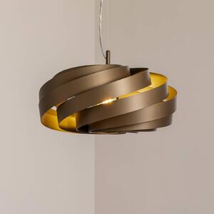 Euluna Závěsné svítidlo Vento, kávově hnědá, Ø 50 cm, stmívatelný, Hnědá / rez, Obývací pokoj / jídelna, kov, Moderní