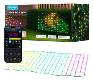 Govee - LED RGBIC Venkovní světelná síť 143x85cm Wi-Fi Matter IP65