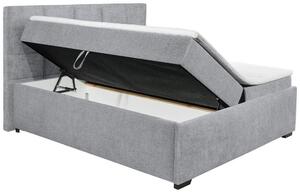 Čalouněná postel s matrací Nella 2, 180x100, Šedá