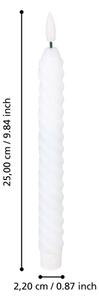 Eglo 422226 - SADA 2x LED Svíčka ANDRAFIABE LED/1xAAA 25 cm bílá
