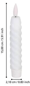 Eglo 422227 - SADA 2x LED Svíčka ANDRAFIABE LED/1xAAA 15 cm bílá