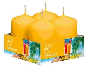 Bolsius NR Válec 4ks 40x60 Tropical Fruit vonná svíčka