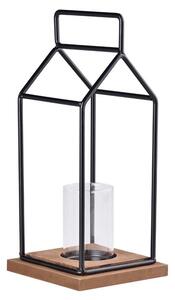 Lucerna 150x350 mm kov, dřevo