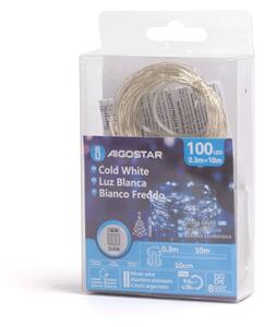 Aigostar - LED Venkovní řetěz 100xLED/8 funkcí 10,3m IP44 studená bílá