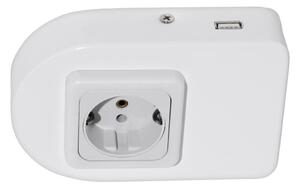 Eglo 94663 - Podlinková zásuvka SCHUKO vč. USB TAXANO