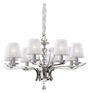 Ideal Lux - Lustr na řetězu PEGASO 8xE14/28W/230V pr. 76 cm lesklý chrom