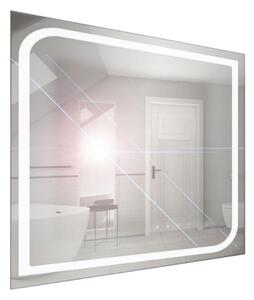 Comodo Zrcadlo závěsné s pískovaným motivem a LED osvětlením Nikoletta LED 6 Typ: bez vypínače, Rozměry (cm): 60x65 - (Nikoletta LED 6/60)