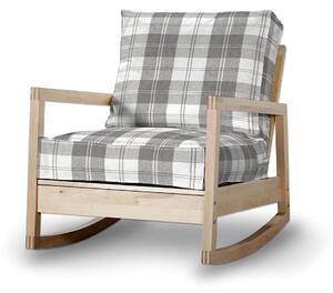 Potah na křeslo IKEA Lillberg barva šedá látka pletený vzor, vzorované