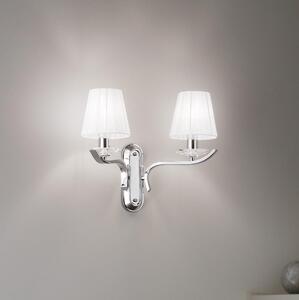Ideal Lux - Křišťálová nástěnná lampa PEGASO 2xE14/28W/230V lesklý chrom