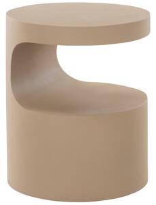 Jotex Béžový kovový odkládací stolek PICTON 40 cm
