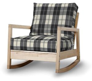 Potah na křeslo IKEA Lillberg barva černá látka pletený vzor, vzorované