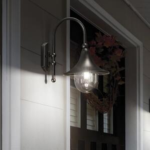 Ideal Lux - Venkovní nástěnná lampa CIMA 1xE27/52W/230V IP43 antracit