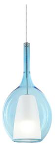 Ideal Lux - Lustr na lanku KALIQUE 1xE27/42W/230V pr. 18 cm kouřová modrá