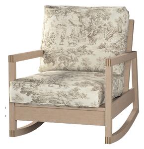 Potah na křeslo IKEA Lillberg barva hnědá látka vzorované