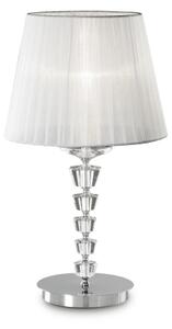 Ideal Lux - Křišťálová stolní lampa PEGASO 1xE27/60W/230V lesklý chrom