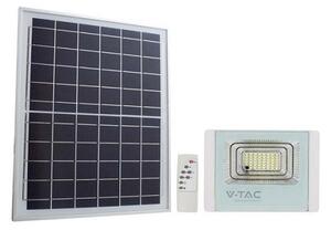 V-TAC Bílý solární LED reflektor 12W, Studená bílá 6000 - 6500K