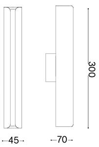 Ideal Lux - LED Nástěnné svítidlo DORICA LED/8,5W/230V zlatá