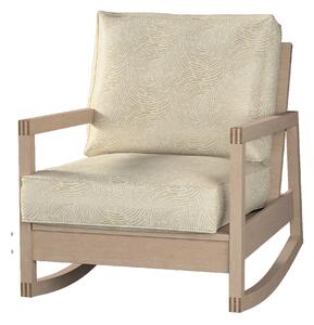 Potah na křeslo IKEA Lillberg barva béžová látka lesklé, pletený vzor, vzorované