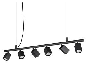 Ideal Lux - LED Lustr na lanku DYNAMITE 6xGU10/7W/230V CRI 90 černá