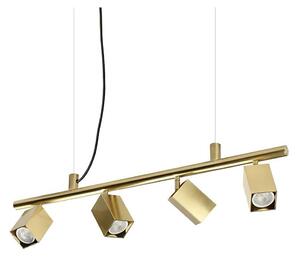 Ideal Lux - LED Lustr na lanku DYNAMITE 4xGU10/7W/230V CRI 90 mosaz