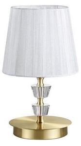 Ideal Lux - Křišťálová stolní lampa PEGASO 1xE14/28W/230V zlatá