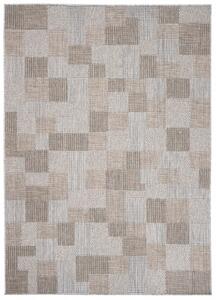 Makro Abra Kusový koberec Sisal MELISSA KM27A Kostky Geometrický šedý Rozměr: 140x200 cm