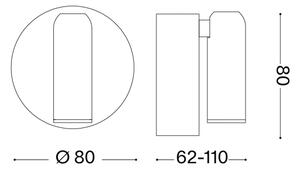 Ideal Lux -LED Stm nabíjecí nástěnné bodové svítidlo BEAN LED/3W/5V CRI 95 černá