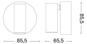 Ideal Lux - LED Stm nástěnné bodové svítidlo ELF LED/3W/230V CRI 95 zlatá/černá