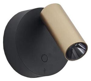 Ideal Lux - LED Stm nástěnné bodové svítidlo ELF LED/3W/230V CRI 95 zlatá/černá