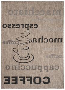 Makro Abra Kusový koberec Sisal MELISSA KF88A Kafe Popisy hnědý béžový Rozměr: 200x290 cm
