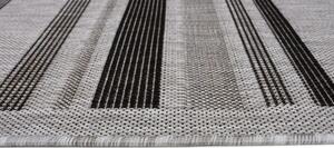 Makro Abra Kusový koberec Sisal MELISSA KL69B Pruhy šedý Rozměr: 160x230 cm