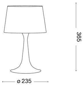 Ideal Lux - Stolní lampa LONDON 1xE27/60W/230V černá