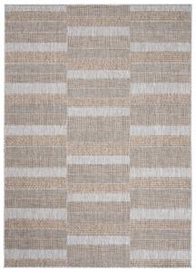 Makro Abra Kusový koberec Sisal MELISSA KM25A Geometrický šedý béžový Rozměr: 140x200 cm