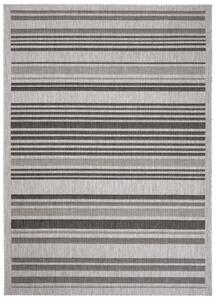 Makro Abra Kusový koberec Sisal MELISSA KL69B Pruhy šedý Rozměr: 60x200 cm