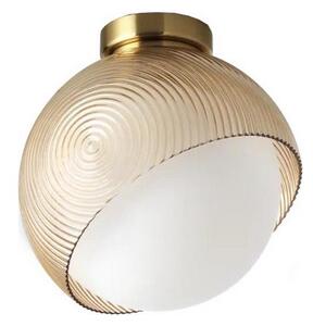 Ideal Lux - Stropní svítidlo BLOOM 1xE27/42W/230V pr. 22 cm zlatá/kouřová béžová