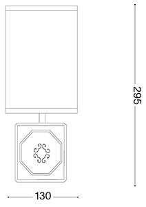 Ideal Lux - Stolní lampa KALI 1xE14/40W/230V bílá/šedá