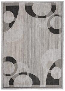 Makro Abra Kusový koberec Sisal MELISSA KH80A Kruhy šedý Rozměr: 60x200 cm
