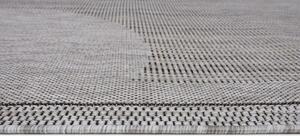 Makro Abra Kusový koberec Sisal MELISSA KH80A Kruhy šedý Rozměr: 60x100 cm