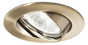 Ideal Lux - Podhledové svítidlo SWING 1xGU10/28W/230V pr. 8,2 cm mosaz