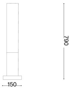 Ideal Lux - Venkovní lampa EDO OUTDOOR 1xGX53/15W/230V 79 cm IP65 hnědá