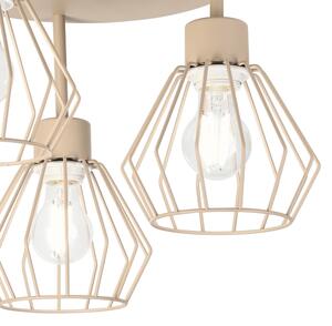 Přisazený lustr AUDREY 3xE27/60W/230V béžová