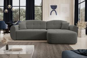 Designová sedací souprava HANELORA - světle šedá