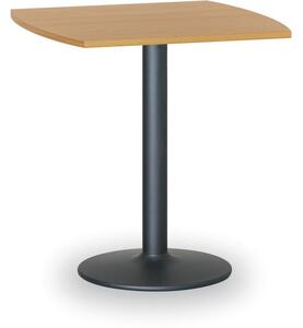 Konferenční stolek FILIP II, 660x660 mm, černá podnož, deska buk